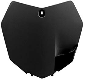 POLISPORT 8659100003 - Portanúmeros frontal réplica OEM fabricado en plástico brillante duradero y resistente compatible con motocicletas KTM en color negro