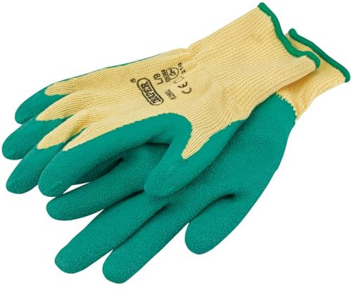 Draper Gardening Latex Coated Gloves | Heavy Duty Working Gloves | Safety & Protection | Multi Purpose | 82603