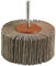 wolfcraft Fächerschleifer I 2034000 I Körnung 80 I ø80x40 mm I Schleifaufsatz für Bohrmaschinen I für Holz, Metall und Farbe I Polierzubehör