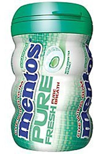 Mentos Gum Pure Fresh, Spearmint (Pack of 6 , 50-Piece)