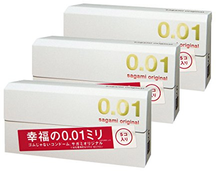 Sagami Original 001 Condom 5pc Set of 3