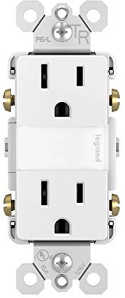 Legrand radiant Adjustable LED Night Light Outlet, Nightlight Electrical Outlets, Tamper Resistant, Safe for Kids, White, NTL885TRWCC6