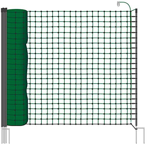 VOSS.farming 25m Elektronetz 110cm Hundezaun Welpenzaun Hundenetz Welpennetz Hühnernetz Agility Gartenzaun
