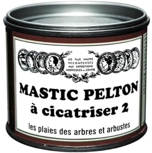 PELTON FERTILIGENE CICA20 - Mastic à Cicatriser les plaies des Arbres et Arbustes fruitiers ou d'ornement 195 g - Guérit et protège les blessures des écorces - Fabriqué en France