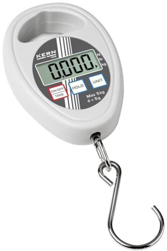 KERN Hängewaage HDB 10K10N (Wägebereich 10 kg, Ablesbarkeit 10 g, Hold-Funktion, Universalwaage, für Kontrollwiegungen bei Wareneingang / -ausgang)