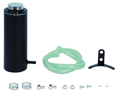 Mishimoto MMRT-CAWBK Aluminum Coolant Reservoir Tank, Wrinkle Black