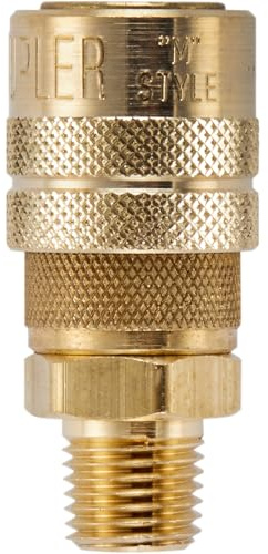 Milton (S-716) 1/4 Male NPT M Style (Industrial) Air fitting Quick Connect Coupler (Packaging May Vary)