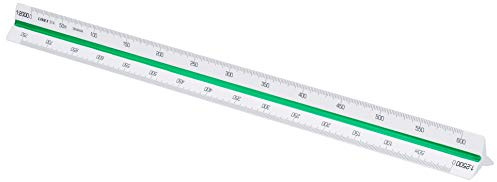 LINEX Massaggiatore triangolare 30 cm, bianco/colorato 1:500:1000:1250:1500:2000:2500