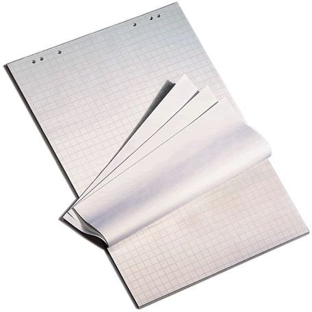 Die Dicken Flipchart-Blöcke 80 g/qm kariert & blanko 5x20 Blatt holzfrei Flipchart Papier