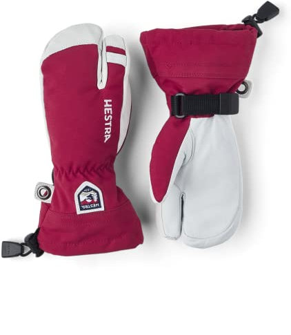 HESTRA Army Leather Heli Ski Jr. 3-Finger rot - 6