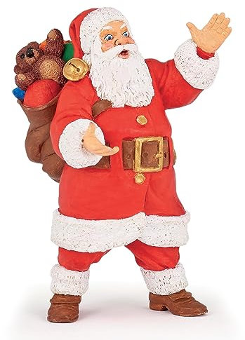 Papo - Santa Claus Figurine, Magic of the Enchanted World, Hand-Painted Figurine for Children from 3 Years - Holiday Fairies and Christmas Spirit to Collect