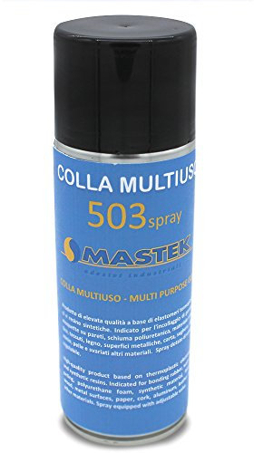 Colla Spray multiuso, 400 ML - per Poliuretano, Legno, Metallo, Pelle