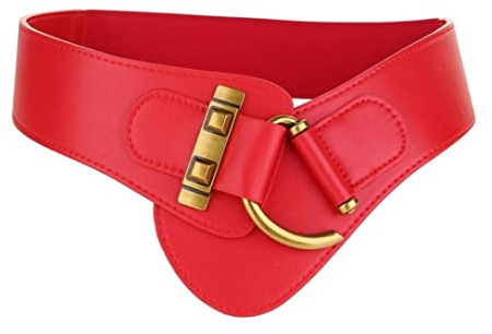 Diyafas Cinturones Anchos de Cuero para Mujer Cinturón de Cincha Elástico Corsé para Vestidos Abrigos