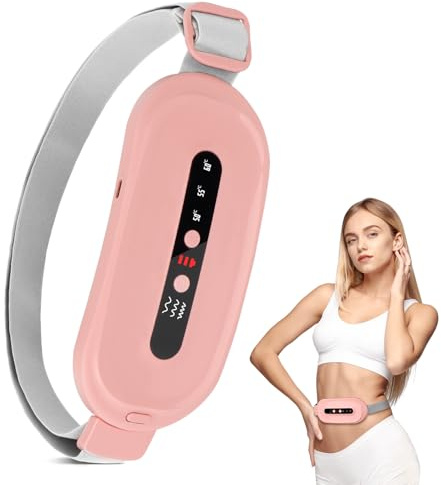 OWill Menstrual Heating Pad，Electric Period Heat Pad with 3 Heat Levels and Vibration Massage Modes Portable Period Pain Relief for Menstrual Belly Back Women Girls Gifts