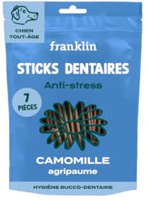 FRANKLIN – Stick Anti-Stress pour Chien – Friandises dentaires – 250g