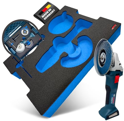 APTEX Schaumeinlage passend für Bosch Akku-Winkelschleifer GWS 18V-8 für Bosch L-Boxx 136