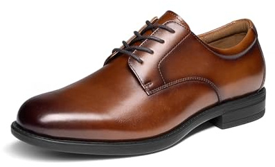 Bruno Marc Zapatos Hombre Cuero Cordones Vestir Traje | Cuero Suave Transpirable, ReserveCush Comfort, Rápida Adaptación, Durabilidad y Agarre, Elegancia Versátil