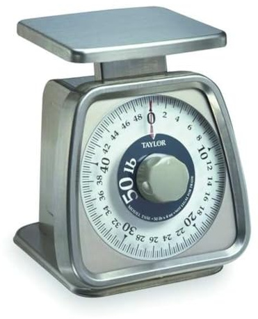 Taylor Stainless Steel Analog Portion Control Scale (50-Pound)