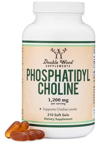 Phosphatidylcholine 1,200 mg Enhanced Version of Sunflower and Soy Lecithin | Non - GMO Support Brain Health (210 Softgels)