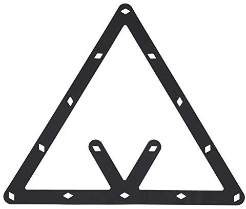 Ginyia Billard Rack, 6 Teile/Satz Billardkugel Rack Billard Rack Schwarz Dreieck Kugelhalter Positionierung Billardtisch Pool Queue Zubehör Billardtisch Rack