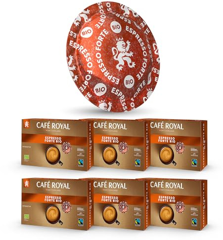 Café en Dosettes - Café Royal Pro | 6 x 50 - Compatibles avec les Machines à café Nespresso®* Professional - Saveur Espresso Forte BIO