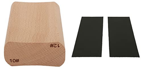 Taco de madera para lijar radios, herramienta de luthier para diapasón de guitarra, diapasón, nivelación de trastes (10 y 12 pulgadas)