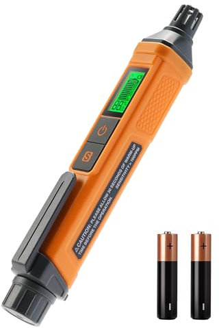 Gasmelder, Toptes PT205 Gaslecksuchgerät mit Akustischem und Optischem Alarm, Gasprüfgerät Mit%LEL-Wert von Propan, Methan, Butan und Brennbarem Gas Für Haus, Wohnmobil (Inkl. Batteriex2)-Orange