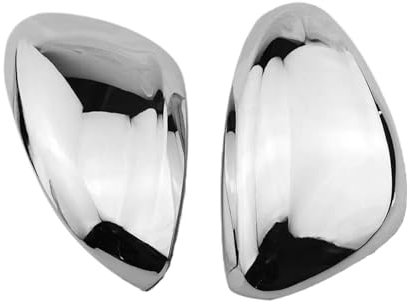 IENQBVL Cubiertas Espejo Retrovisor para Peugeot 208 2014-2017 ABS Cromado Espejo Retrovisor Coche Lado Izquierdo Derecho Tapa Protección Carcasa Pegatinas Retrovisores 2 Uds Cubierta Espejo Lateral