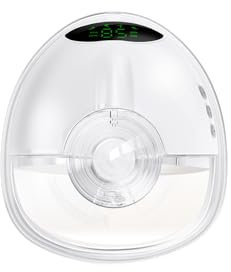 1 Pack Milchpumpe Elektrisch Hands Free, 4 Modi & 9 Stufen, Kompakt und Tragbar, Schmerzfrei, Wiederaufladbare, BPA-Free, Lange Akkulaufzeit, Mit 17/19/21/24mm Flansche