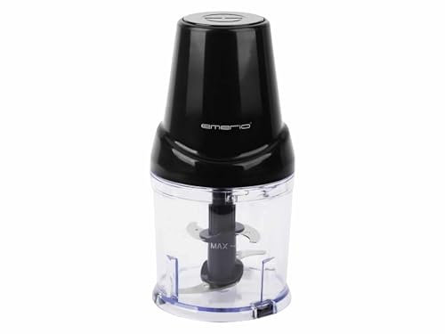 EMERIO Tritatutto con capacità di 500 ml, 400 W, motore DC, tritatutto elettrico, 4 lame in acciaio inox, per tritare carne, cipolle, frutta, verdura