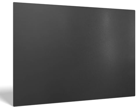 Rektangulär Bottenplatta för Kamin 100x70 cm | Golvskydd för Eldstad | Skyddar Golvet Mot Gnistor Och Glöd | Eldfast Underlag | Golvplåt & Gnistskydd - Av Svart Pulverlackat Stål