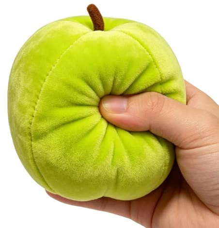 Fruktform, mjuk, söt plyschfrukt, sensorisk klämleksak | för vuxna, hemma, kontor, skola, arbete, lärande, resor och för resor