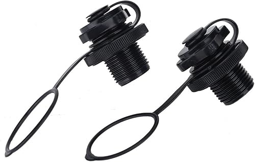 2PCS Air Valve Inflatable Kayak Screw Air Valve Spiral Air Plugs Replacement Raft Canoe Airbed PVC Boat