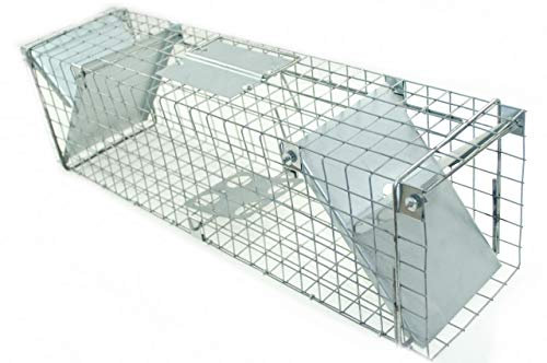 POKM Toolsmarket GmbH Lebendfalle Rattenfalle Mausefalle Marderfalle 65x17x20 cm Doppel Eintritt