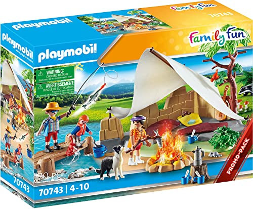 PLAYMOBIL Family Fun 70743 Familie beim Campingausflug, Ab 4 Jahren