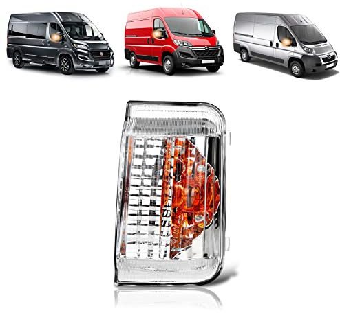 TangMiGe Indicatore Laterale per Citroen Jumper 04/2006-UP, FIAT Ducato (250) 2006-UP, PEUGEOT Boxer 2006-UP. di direzione lato specchietto retrovisore, 1 Pezzo Destro, Senza Lampadina
