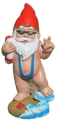 Grapelet 15cm Funny Gnome Garden Ornament Resin gnome