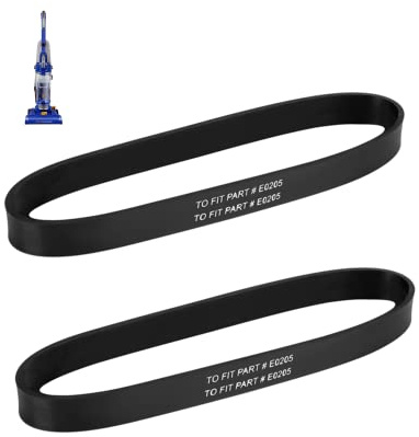 Replacement Belt for Eureka PowerSpeed Bagless Upright Vacuum,Part # E0205,Fits Model NEU182B NEU182A NEU181A NEU180 NEU182 NEU186 NEU188 NEU190 NEU192A NEU202 (Pack of 2)