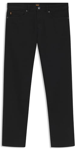 BOSS Mens Re.Maine BC-C Maine Stay-Black Regular-fit Jeans in Comfort-Stretch Denim