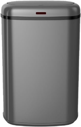 KITCHEN MOVE Poubelle cuisine automatique 58L LOGAN en acier INOX Gris Mat