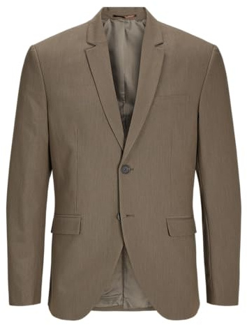 Jack&Jones Jprbushwick Harry Blazer Slim Fit, Greige/Checks: Slim Fit, 58