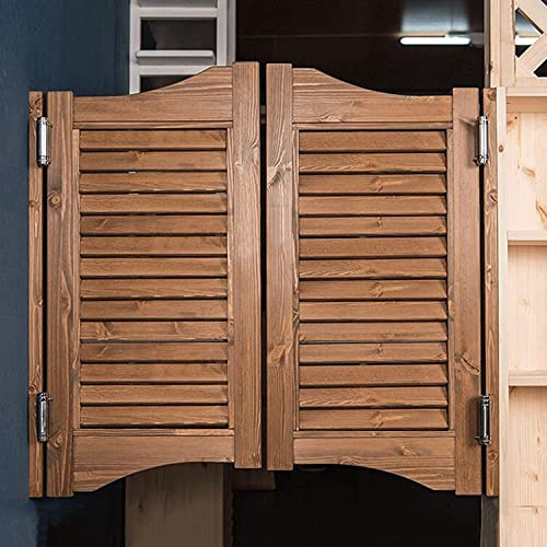 Cafe Swinging Doors - Porta a battente per saloon retrò, in legno massello, divisorio, divisorio per cucina, chiusura automatica