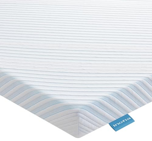 Inofia Double Mattress Topper Gel Memory Foam, 7CM Dual Layer with Breathable Cover, Washable & Removeable, 2-in-1 Mattress Topper Soft Comfort, GELEX Cooling for Rest Easy, 100 Night Home Trial