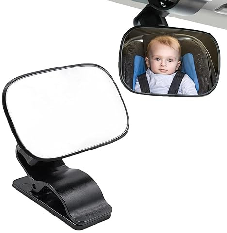 1 Rétroviseur de Voiture, Rétroviseur de Voiture, Bébé Vue Arrière Miroir, Miroir de Siège D'auto pour Bébé, Vue Arrière Claire de Bébé, pour Voiture, Accessoires de Voyage pour Bébé