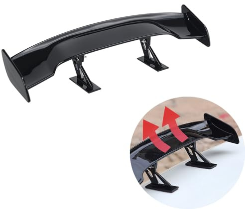 SSyang Mini Aileron Universel de Voiture, Aileron Arrière Universel, Belle Ambiance, Aile de Becquet de Voiture, pour la Décoration, Stabilité Véhicule (Noir)