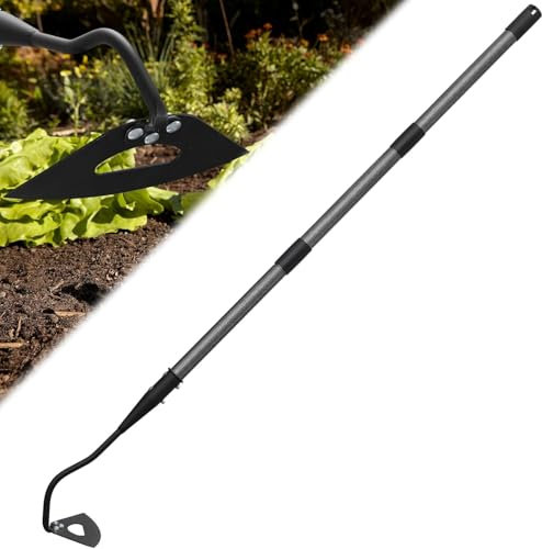 Garden Hoe for Weeding Tool, Heavy Duty Dutch Weeding Hoe Gardening Hand Hoe for Women Kids Men, Metal Garden Weeder Rake Weed Puller for Lawn Long Handle 170 cm