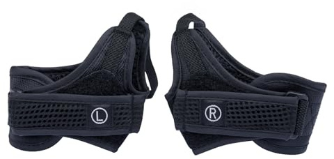 Sport-Thieme Handschlaufen Premium Track Move | Einfach EIN- und ausklickbar | Universalgröße per Klettverschluss | 2 Stück | Schwarz | Für Nordic Walking und Trekkingstöcke