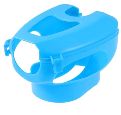 ifundom Support Fixe pour Pigeons 2 Pièces Bleu en Plastique Pratique Ajouré Maintien Sécurisé pour Nourrir Oiseaux Élevage Usage Animalerie