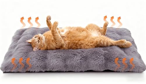 SilverChry Manta para Gatos y Perros, Manta Térmica para Gatos y Perros Autocalentable sin Electricidad, Suave Alfombra de Felpa para Mascotas, Ideal para Sofá y Coche