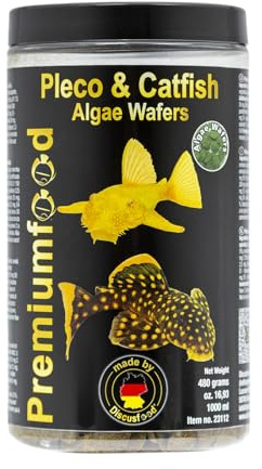 Pleco & Catfish Algae Wafers, 480g, Wels-Futter, Hauptfutter Futtertabletten für Welse, herbivor, geeignet für alle pflanzenfressenden Zierfische